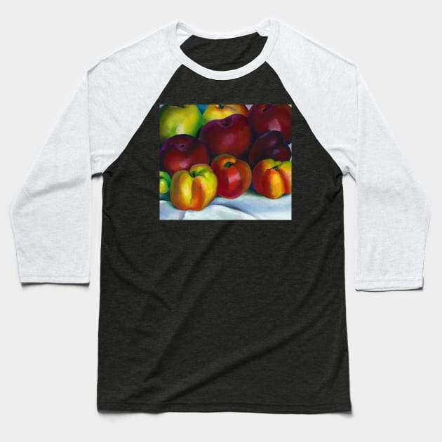 High Resolution Apple Family 2 by Georgia O'Keeffe Baseball T-Shirt by tiokvadrat